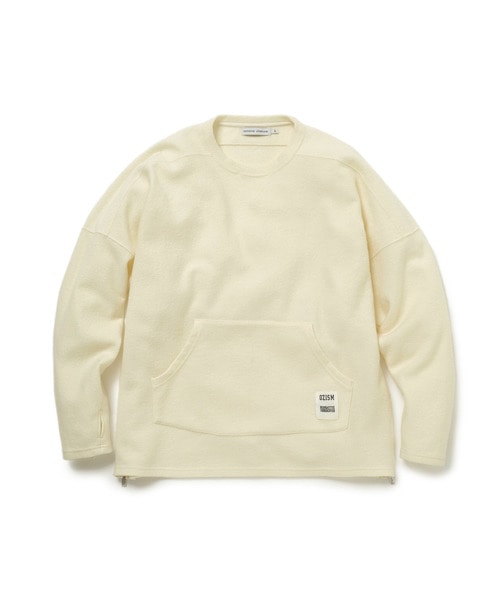 OZISM MONK CREW LONG PULLOVER W/N PILE