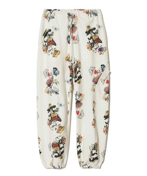 BF総柄11.5ozCP裏毛ﾋﾞｰｽﾞ刺繍ｱｼﾝﾒﾄﾘｰ切替PT