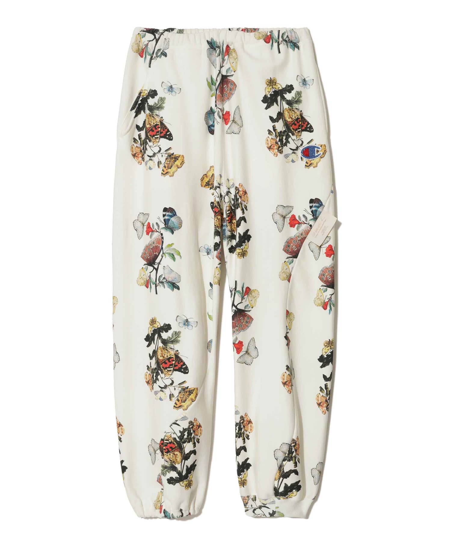 BF総柄11.5ozCP裏毛ﾋﾞｰｽﾞ刺繍ｱｼﾝﾒﾄﾘｰ切替PT