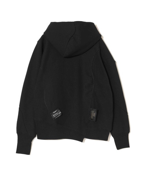 11.5ozCP裏毛ﾋﾞｰｽﾞ刺繍ｱｼﾝﾒﾄﾘｰ切替HOODIE