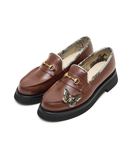 Butterflyﾋﾞｰｽﾞ刺繍Bit Loafer