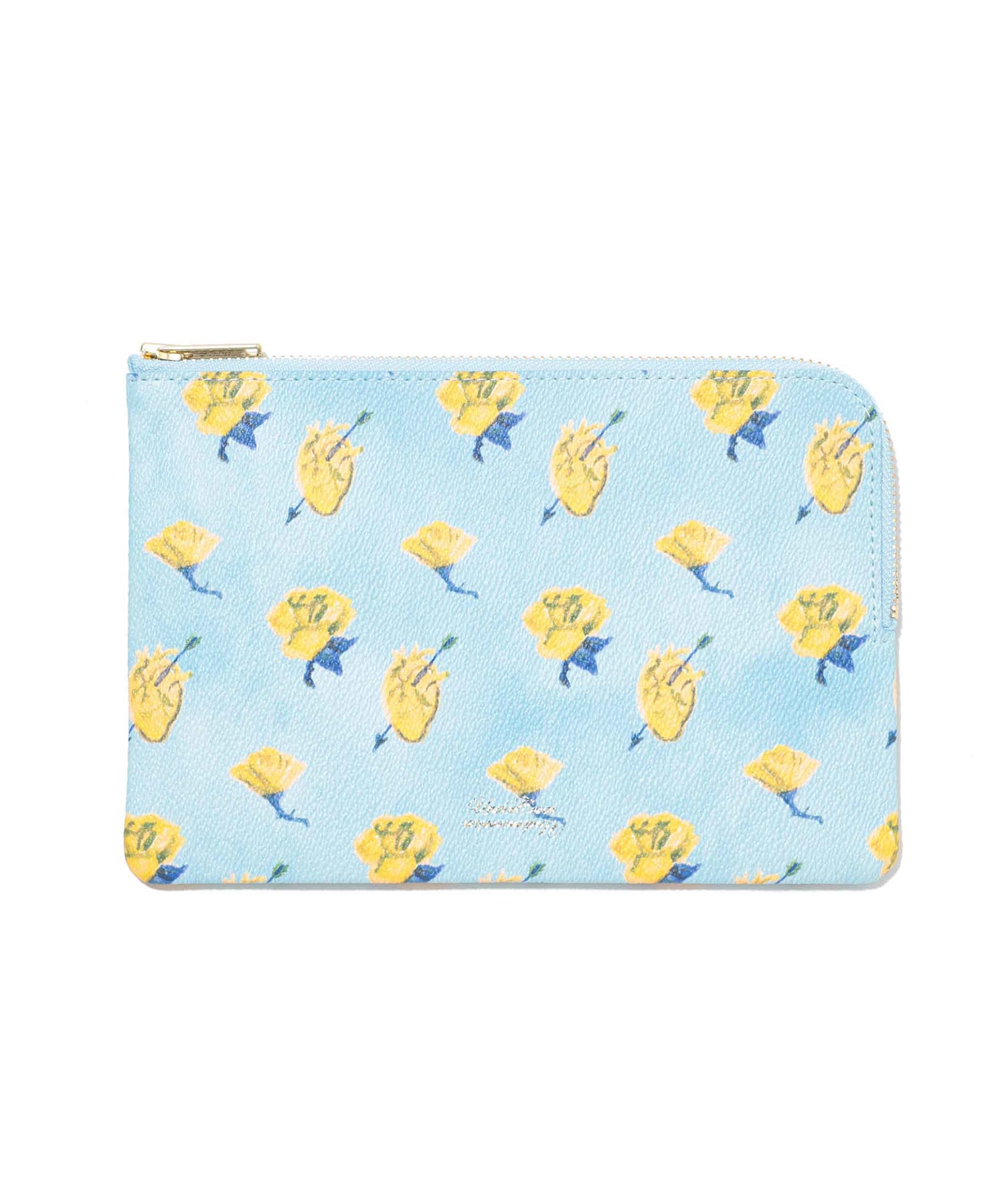 PVC総柄POUCH_M ROSE HEART
