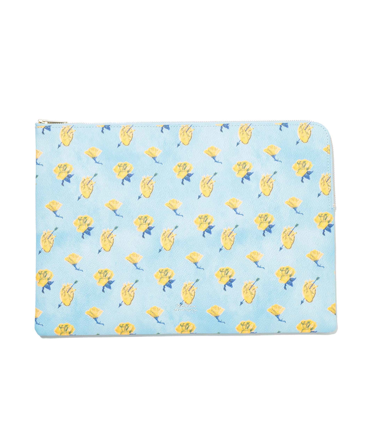 PVC総柄POUCH_A4 ROSE HEART