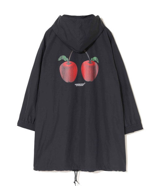 裏ﾒｯｼｭﾌｰﾄﾞﾛﾝｸﾞｺｰﾁJKT APPLE BAG