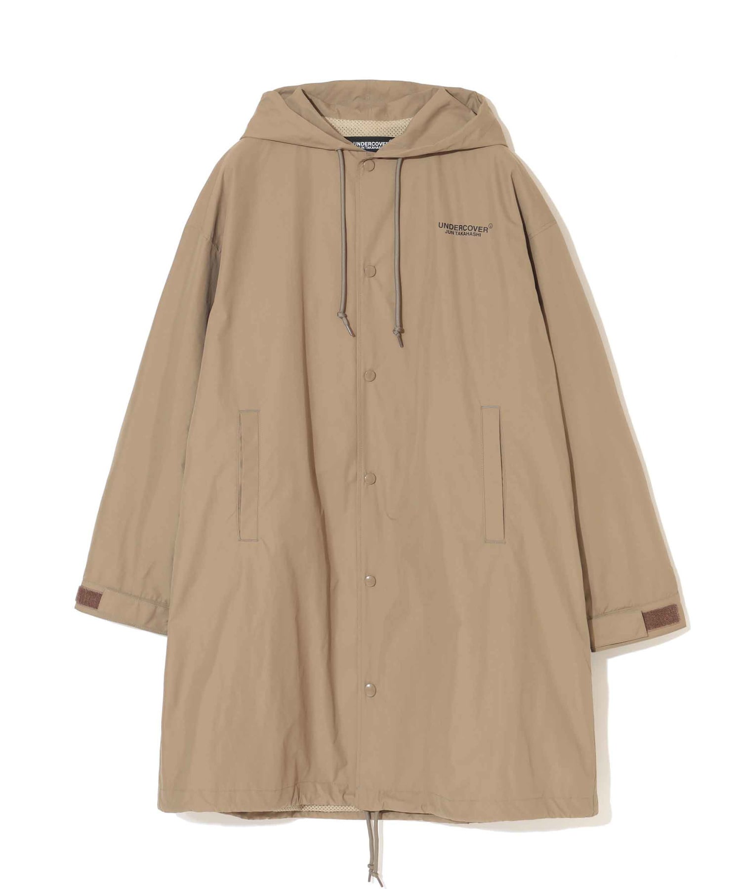 裏ﾒｯｼｭﾌｰﾄﾞﾛﾝｸﾞｺｰﾁJKT APPLE BAG