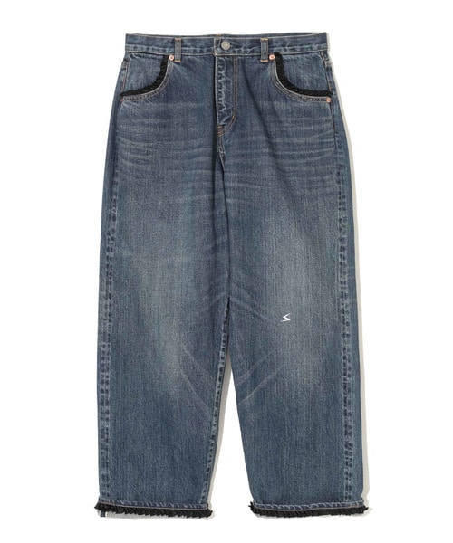 ﾌﾘﾙﾊﾟｰﾂ加工ﾜｲﾄﾞﾃﾞﾆﾑﾊﾟﾝﾂ