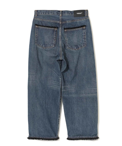 ﾌﾘﾙﾊﾟｰﾂ加工ﾜｲﾄﾞﾃﾞﾆﾑﾊﾟﾝﾂ