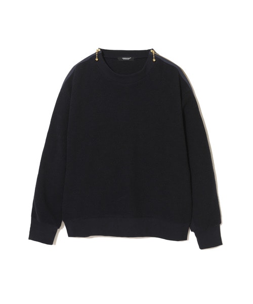 裏毛袖zip切替ﾌﾟﾙｵｰﾊﾞｰ