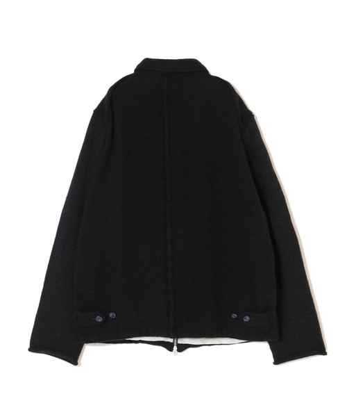 ｳｰﾙ縮絨袖ﾆｯﾄﾌﾞﾙｿﾞﾝ