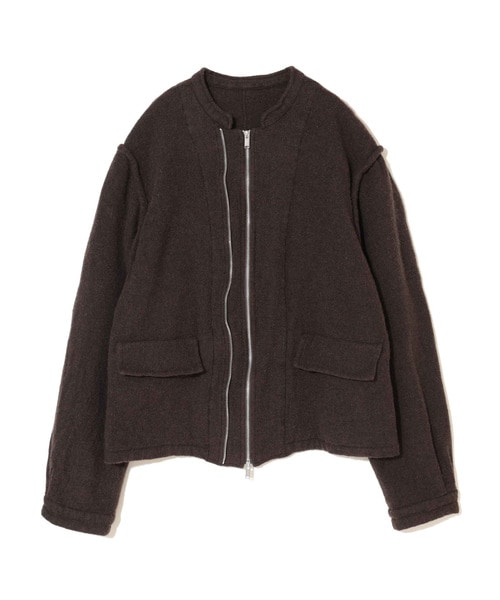 縮絨ｳｰﾙWZIPｽﾀﾝﾄﾞｶﾗｰﾌﾞﾙｿﾞﾝ