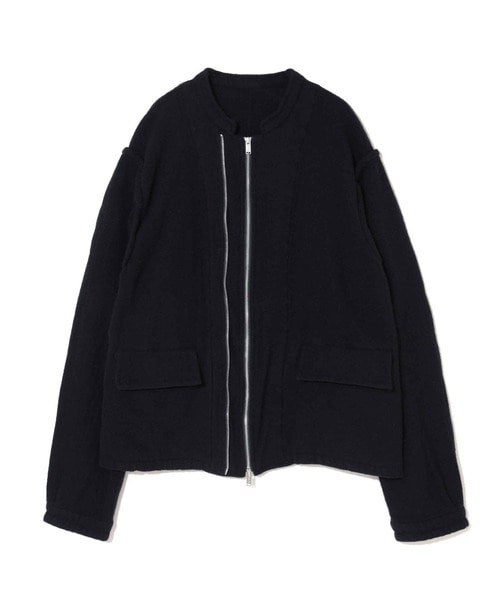 縮絨ｳｰﾙWZIPｽﾀﾝﾄﾞｶﾗｰﾌﾞﾙｿﾞﾝ