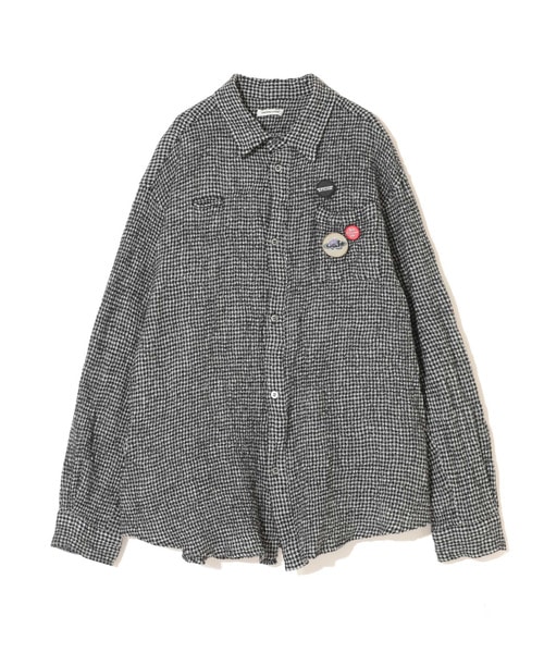 縮絨ｳｰﾙｷﾞﾝｶﾞﾑCKﾊﾞｯｼﾞ刺繍ｼｬﾂ