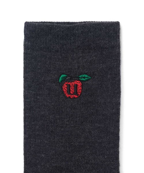 Apple刺繍ﾘﾌﾞｿｯｸｽ
