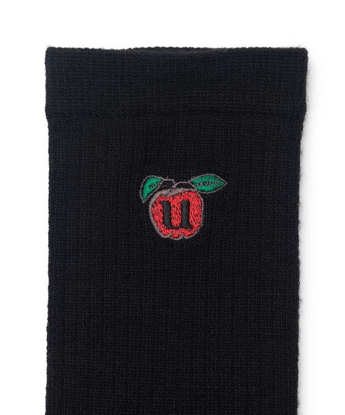 Apple刺繍ﾘﾌﾞｿｯｸｽ