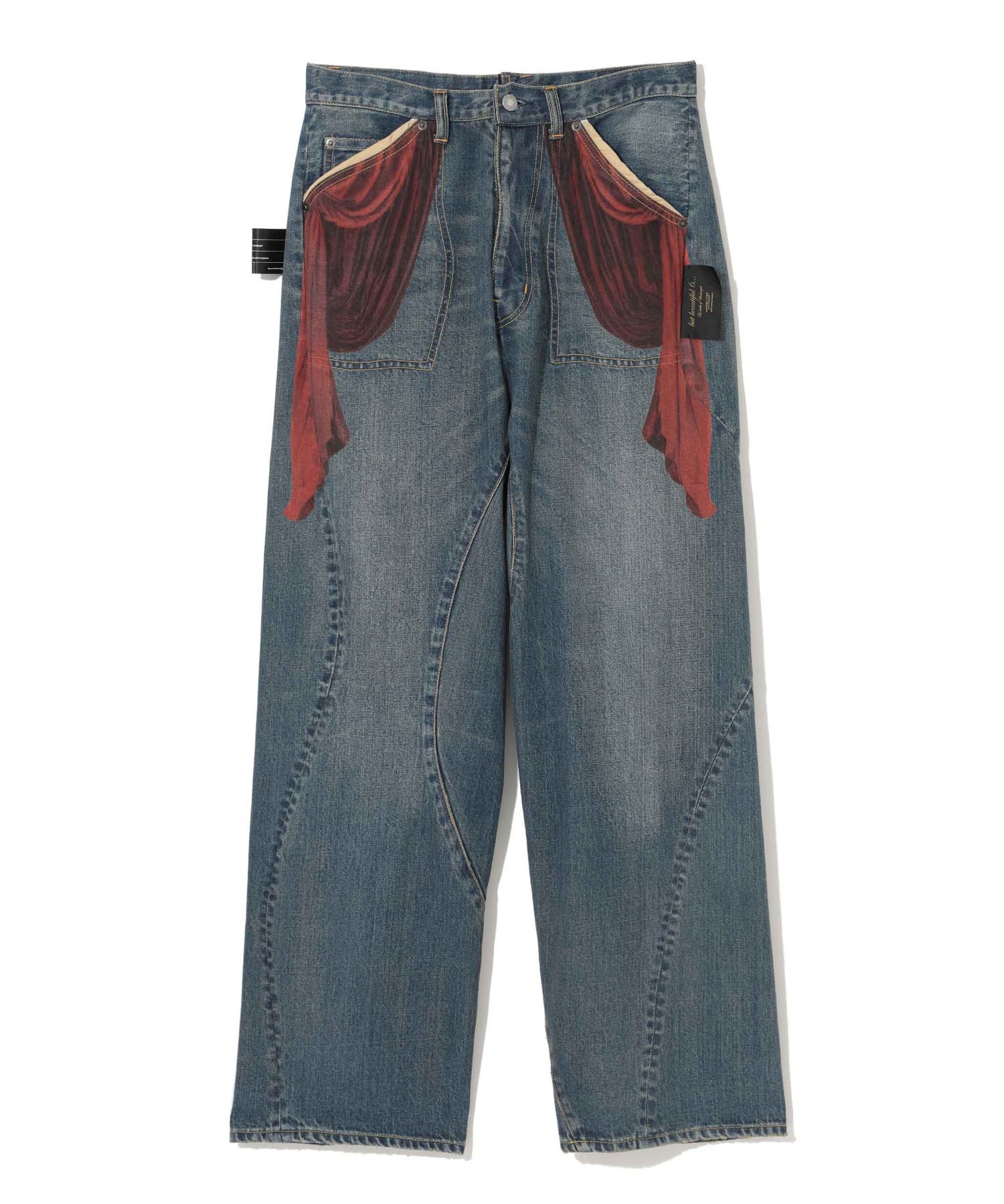 ｶｰﾃﾝﾌﾟﾘﾝﾄ加工ﾃﾞﾆﾑﾊﾟﾝﾂ