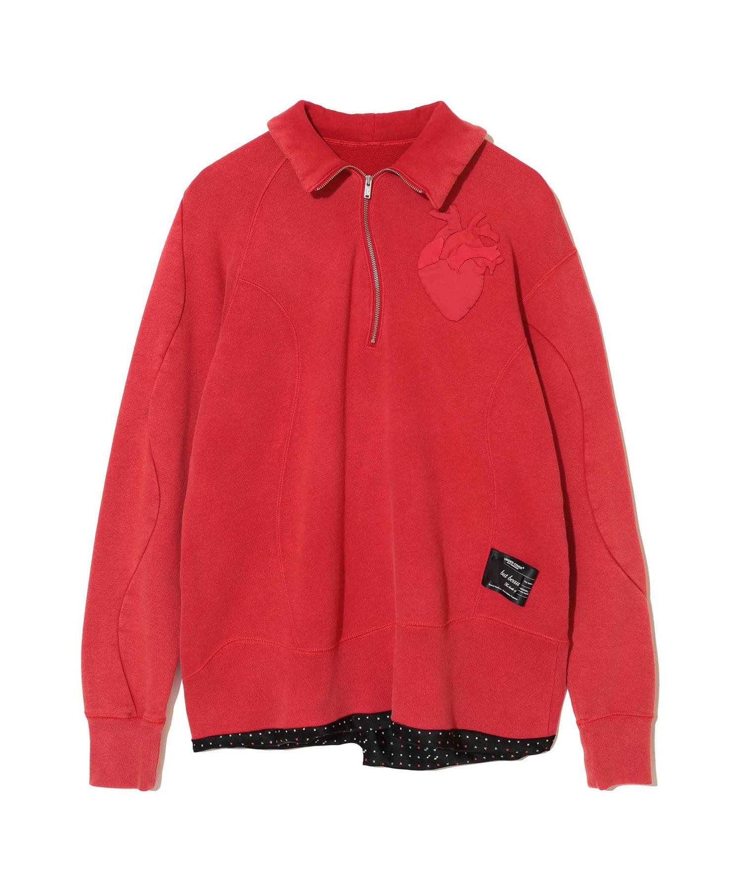 ﾊｰﾄﾊﾟｯﾁ加工ｳﾗｹﾊｰﾌｼﾞｯﾌﾟﾌﾟﾙｵｰﾊﾞｰ