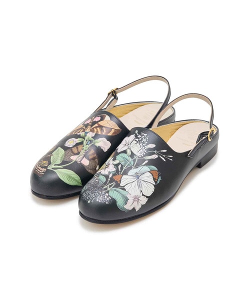 ﾎﾞﾀﾆｶﾙ総柄ﾚｻﾞｰｵﾍﾟﾗｻﾝﾀﾞﾙ