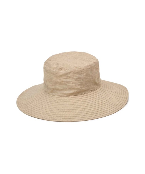 ﾗｲﾅｰ総柄ﾜｲﾄﾞﾌﾞﾘﾑHAT