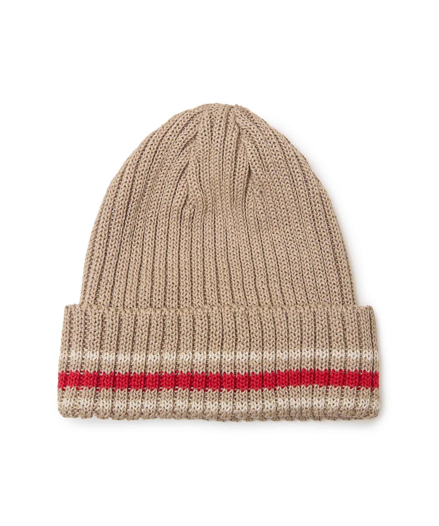 Uﾋﾞｰｽﾞ刺繍ﾘﾈﾝﾗｲﾝﾆｯﾄCAP