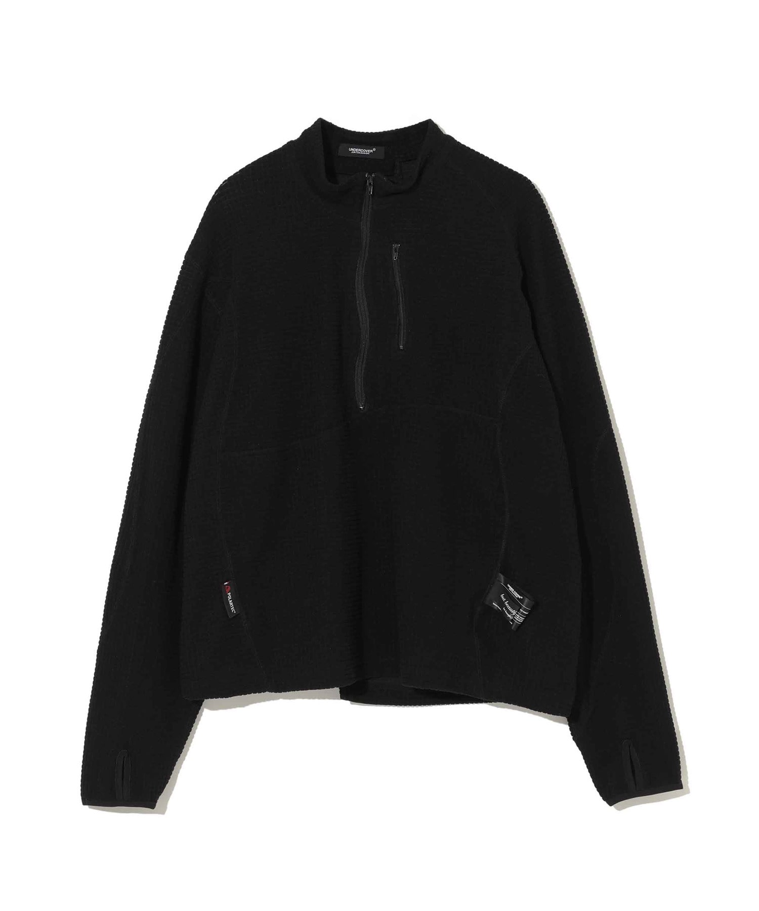 PolartecﾌﾞﾛｯｸﾌﾘｰｽﾊｰﾌZIPﾌﾟﾙｵｰﾊﾞｰ