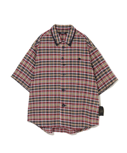 ｲﾝﾄﾞｺｯﾄﾝCKﾀﾞﾌﾞﾙｶﾗｰ半袖ｼｬﾂ