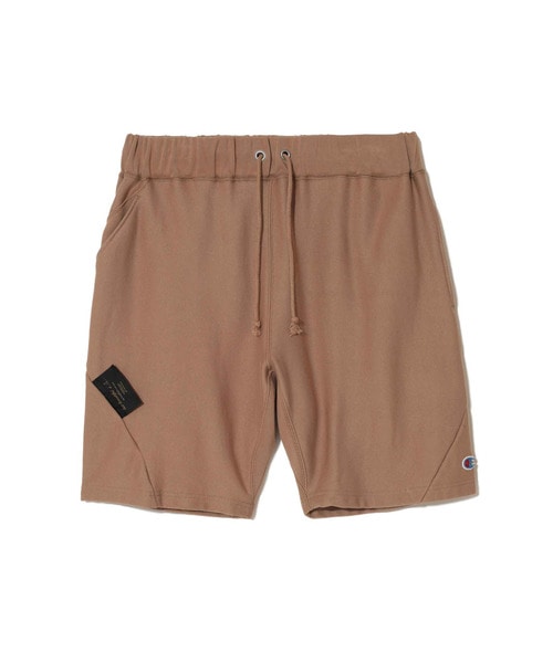 10ozChampion裏毛ﾋﾞｰｽﾞ刺繍切替SHORTS