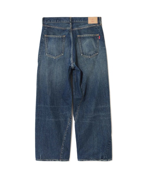 ﾘﾘｯｸﾋﾞｰｽﾞ刺繍加工ﾃﾞﾆﾑﾜｲﾄﾞﾊﾟﾝﾂ