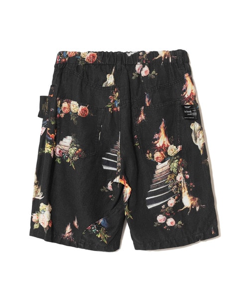 EMMA総柄ﾘﾈﾝｲｰｼﾞｰ5PKｼｮｰﾂ