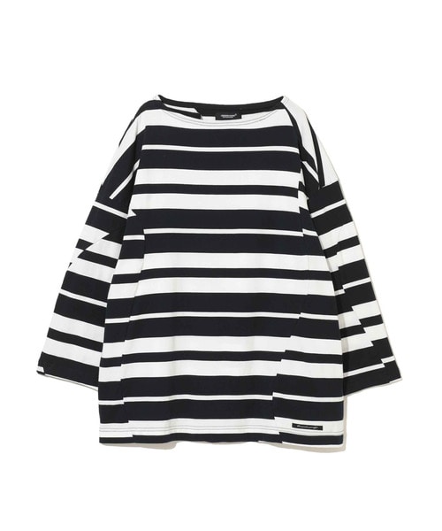 度詰ﾗﾝﾀﾞﾑﾎﾞｰﾀﾞｰﾎﾞｰﾄﾈｯｸ8分袖CS