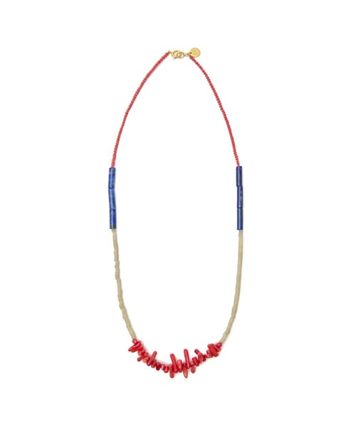 ﾋﾞｰｽﾞﾈｯｸﾚｽ RED/WHT/BLU M