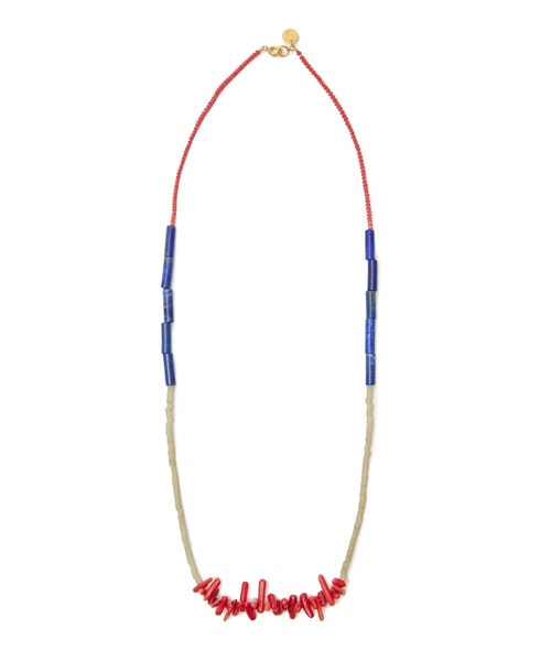 ﾋﾞｰｽﾞﾈｯｸﾚｽ RED/WHT/BLU L