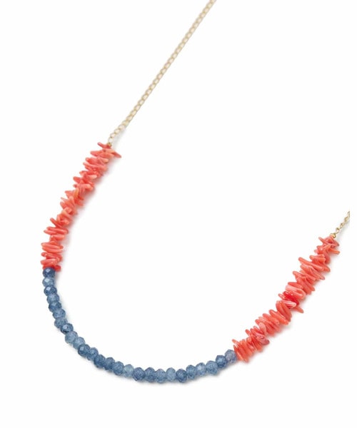 ﾋﾞｰｽﾞﾈｯｸﾚｽ BLU/RED/BK L