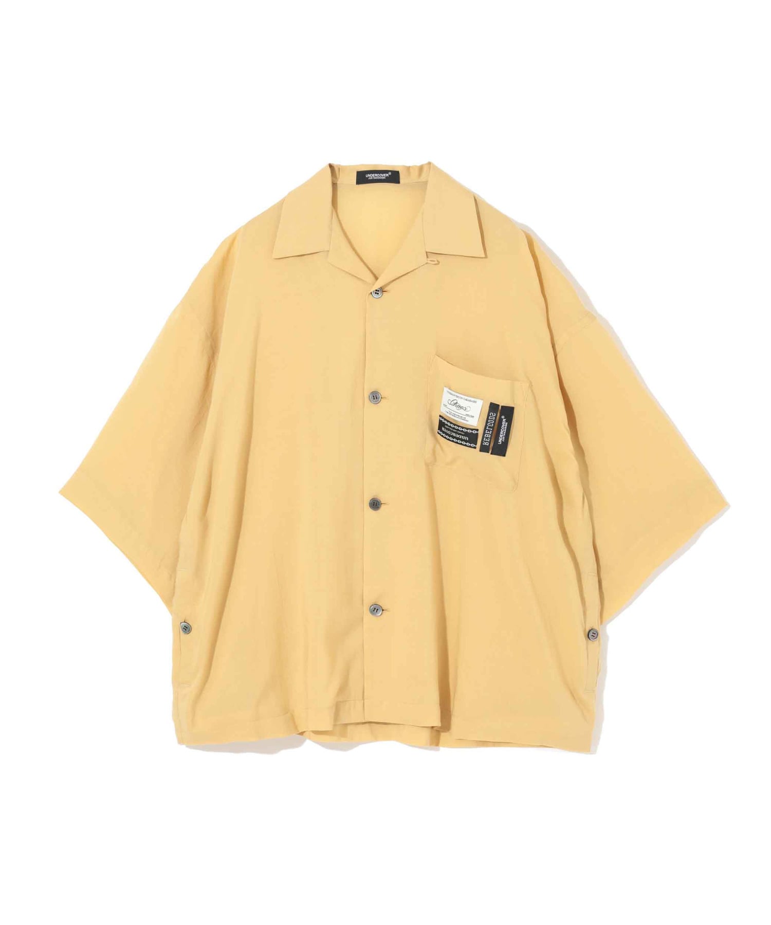 Ryﾛｰﾝﾈｰﾑｺﾗｰｼﾞｭ半袖開襟BIGｼｬﾂ