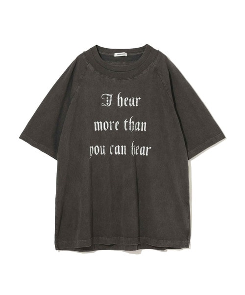 ﾋﾟｸﾞﾒﾝﾄ度詰天竺衿切替半袖ﾗｸﾞﾗﾝTEE I hear