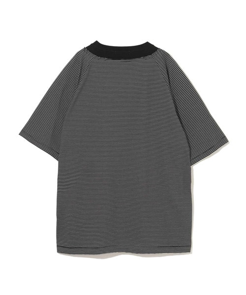 BD天竺衿切替半袖ﾗｸﾞﾗﾝTEE