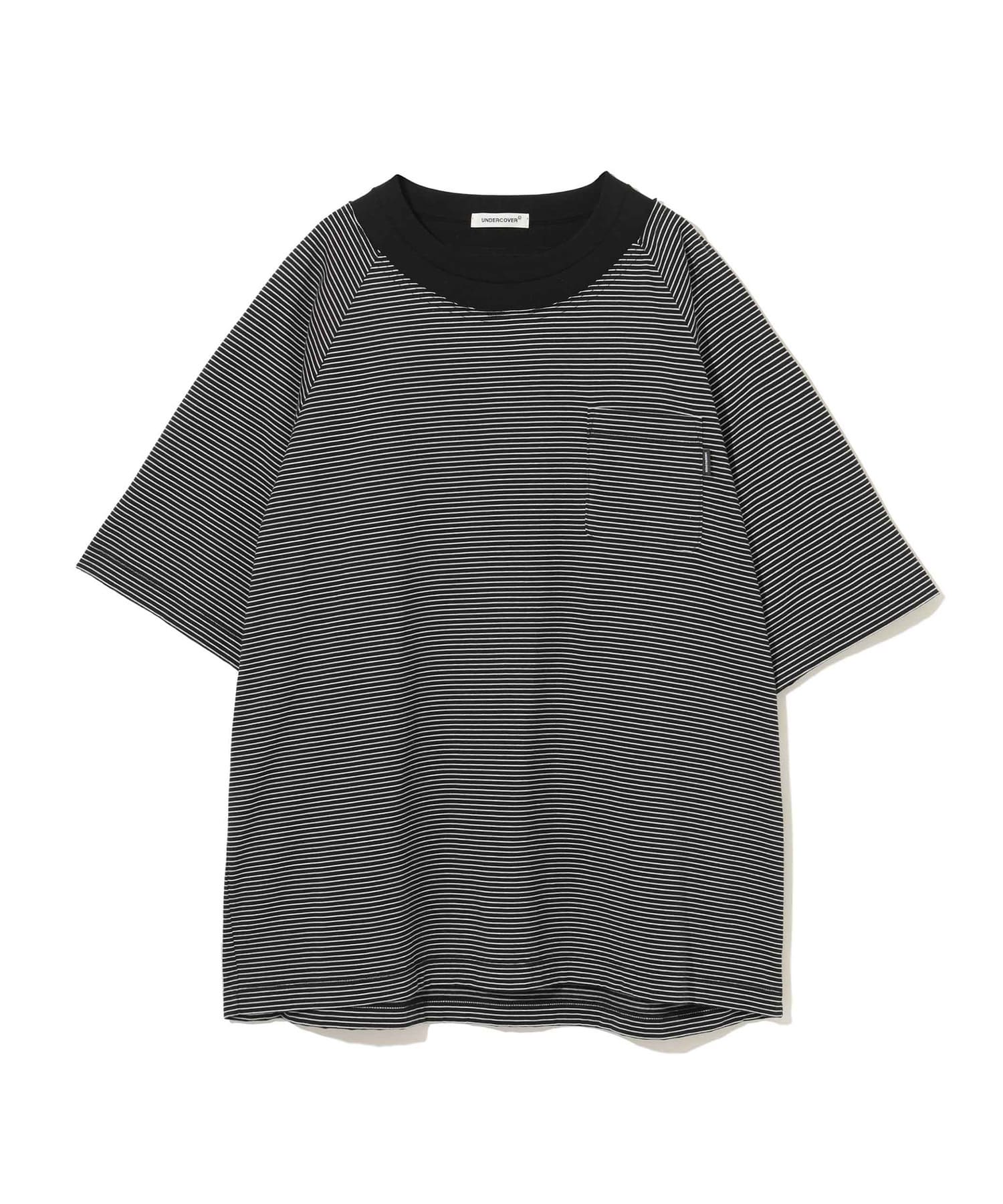 BD天竺衿切替半袖ﾗｸﾞﾗﾝTEE